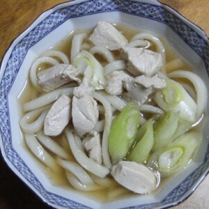 優しい味＆美味しい「　鶏肉とネギのうどん　」